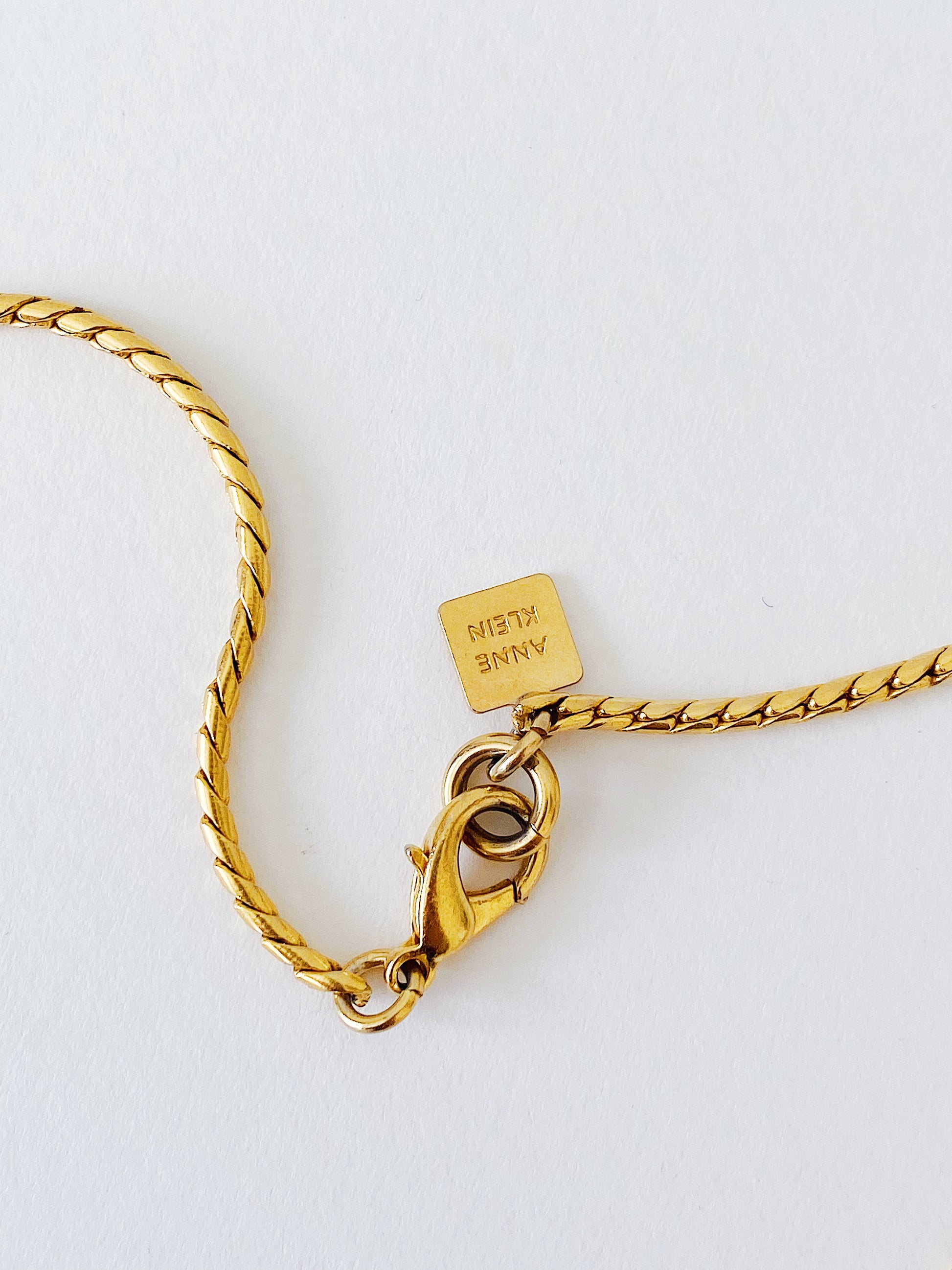 Vintage Anne Klein Celestial Sun Pendant Necklace