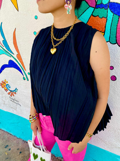 Vintage Avon Puffy Heart Necklace