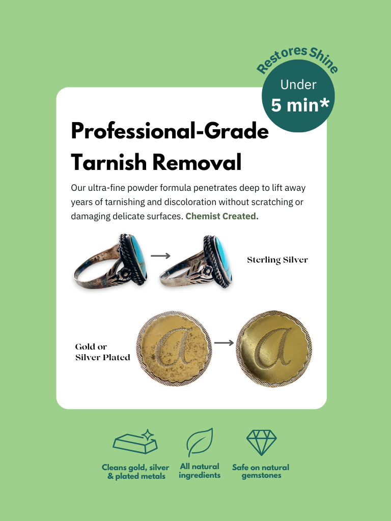 Luck's Polishing Powder – Professional Natural Tarnish Remover for Gold, Silver & Plated Jewelry